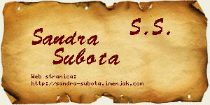Sandra Subota vizit kartica